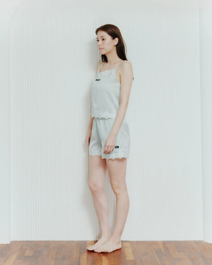 【7/15より順次配送】Satin Lace Roomwear