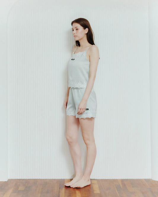 【7/15より順次配送】Satin Lace Roomwear