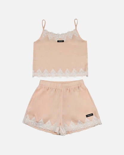 【7/15より順次配送】Satin Lace Roomwear